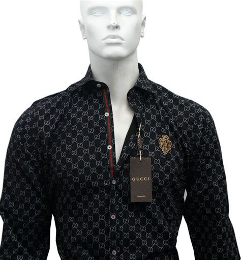 gucci silk outfit|gucci formal shirts.